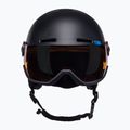 Casco da sci per bambini Salomon Grom Visor nero/arancio tonico 2