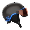 Casco da sci per bambini Salomon Grom Visor nero/arancio tonico 8