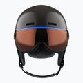 Casco da sci per bambini Salomon Grom Visor nero/arancio tonico 10