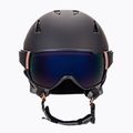 Casco da sci da donna Salomon Mirage nero oro rosa 2