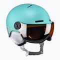 Casco da sci per bambini Salomon Grom Visor aruba lucido/arancio tonico