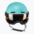 Casco da sci per bambini Salomon Grom Visor aruba lucido/arancio tonico 2