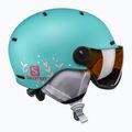 Casco da sci per bambini Salomon Grom Visor aruba lucido/arancio tonico 4