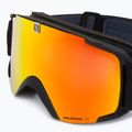 Occhiali da sci Salomon Xview Photo nero/rosso tenue 5