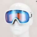 Occhiali da sci POC Fovea Mid Photochromic bianco uranio/rosa chiaro/azzurro 6