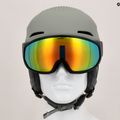Casco da sci Alpina Alto Q-Lite moon/grigio opaco/oro a specchio 12