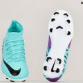 Scarpe da calcio per bambini Nike Jr Mercurial Superfly 9 Club FG/MG iper turchese/nero/bianco/fucsia dream 8