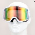 Occhiali da sci Red Bull SPECT Solo bianco opaco/bianco fotocromatico/rosa a specchio 4