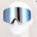 Occhiali da sci Red Bull SPECT Rush opaco bianco/bianco/rosso/blu scuro a specchio 4