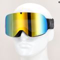 Red Bull SPECT Soar nero opaco/grigio antracite scuro/specchio giallo/occhiali da sci da neve gialli 4