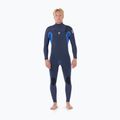 Muta da uomo per il nuoto Rip Curl Dawn Patrol 3/2mm Chest Zip electric cobalt