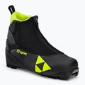 Scarponi da sci di fondo per bambini Fischer XJ Sprint nero/giallo