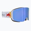 Red Bull SPECT Magnetron Slick occhiali da sci argento lucido/bianco/rosso blu specchiato/blu scuro neve 7