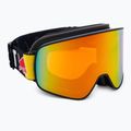 Red Bull SPECT Rush nero opaco/nero/arancio rosso a specchio/rosso occhiali da sci da neve