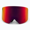 Occhiali da sci Red Bull SPECT Line nero/marrone con specchio rosso/neve torbida 3