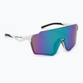 Occhiali da sole Red Bull SPECT Stun bianco/fumo lucido con specchio verde-viola