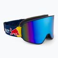 Occhiali da sci Red Bull SPECT Rush blu/ghiaccio blu neve/fumo con specchio blu
