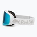 Red Bull SPECT Rush bianco/blu ghiaccio neve/fumo con occhiali da sci a specchio blu 4