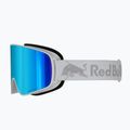 Red Bull SPECT Rush bianco/blu ghiaccio neve/fumo con occhiali da sci a specchio blu