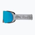 Occhiali da sci Red Bull SPECT Soar bianco/blu ghiaccio neve/grigio con specchio blu ghiaccio