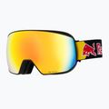Maschera da sci Red Bull Spect Fink matt black/orange with red mirror 2