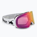 Maschera da sci Red Bull SPECT Rush matt white/red with pink purple mirror