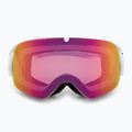 Maschera da sci Red Bull SPECT Rush matt white/red with pink purple mirror 2