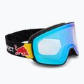 Maschere da sci Red Bull SPECT Rush Photo matte black/light blue with blue chrom x