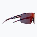 Occhiali da sole Red Bull SPECT Dakota matt blue-burgundy pattern/smoke red-purple mirror