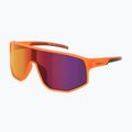 Occhiali da sole Red Bull SPECT Dash matt clear neon-orange/smoke with red-purple mirr