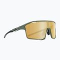 Occhiali da sole Red Bull SPECT Rumble matt olive/ brown with gold mirror