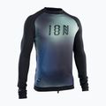 Maglia a maniche lunghe da uomo ION Lycra Maze blu sfumato per il nuoto