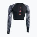 Maglia a maniche lunghe da nuoto donna Shorty UV nero 2