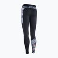 Leggings UV da donna ION Leggings in lycra a fiori neri 6