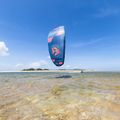 Aquilone da kitesurf DUOTONE Evo blu/vaniglia 2