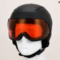 Casco da sci da donna Giro Aria Spherical nero opaco/vivid cooper 9