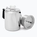 GSI Outdoors Glacier Stainless 3 Cup Perc W/Silicone Handle cafe lucido da escursionismo