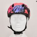 Casco da bici per bambini Giro Scamp Integrated MIPS nero opaco floreale 12