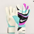 Guanto da portiere Nike Grip 3 nero/iper turchese/bianco 6