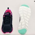 Scarpe SKECHERS Flex Appeal 5.0 Fresh Touch donna in pelle navy/mesh/rosa caldo/menta 8