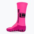 Calzettoni da calcio Tapedesign rosa neon 4