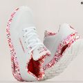 SKECHERS Uno Loving Love scarpe da donna in maglia bianca/rossa/rosa 10