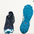 Scarpe da corsa Salomon Speedcross 6 da uomo in carbonio/tahitian tide/bianco 10