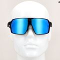 Occhiali da sole GOG Kronos nero opaco/policromatico bianco-blu 10