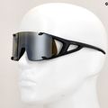 Occhiali da sole Alpina Hawkeye Q-Lite nero opaco/argento a specchio 8
