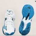 Scarpe da pallavolo da uomo Mizuno Wave Lightning Z8 bianco/blu marina/argento 9