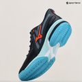 Scarpe da tennis da uomo Mizuno Wave Exceed Tour 5 AC blu collegiale/soleil/turchese manager 9