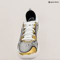 Under Armour Spawn 6 scarpe da basket bianco/nero/oro metallizzato 15