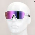 Occhiali da sole Smith Shift MAG bianco/cromapop viola a specchio 8