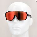 Occhiali da sole Smith Shift MAG nero/romapop rosso specchiato 8